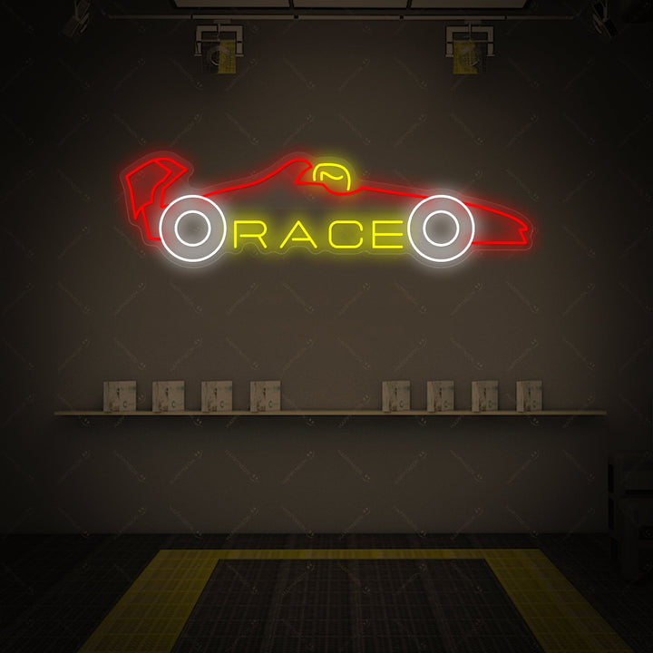 "Race Car" Neonkyltti