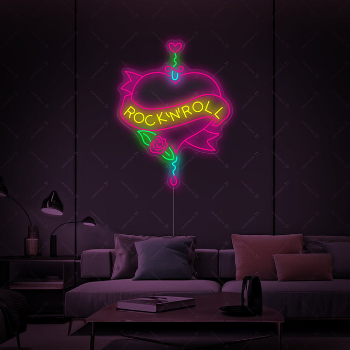 "Rock N Roll" Neonkyltti