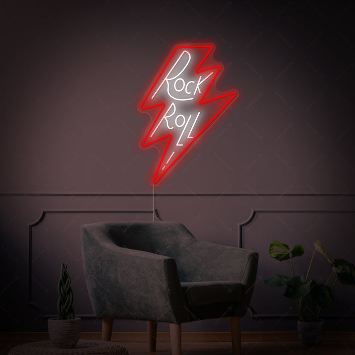 "Rock Roll" Neonkyltti