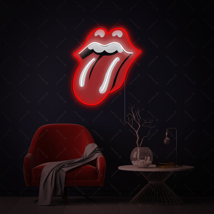 "Rolling Stones" Neonkyltti