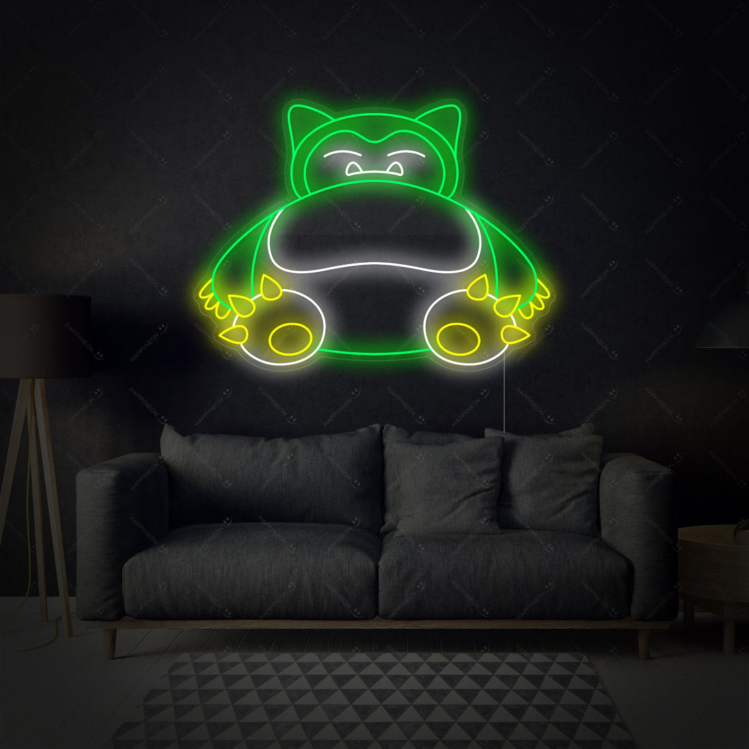 "Snorlax" Neonkyltti