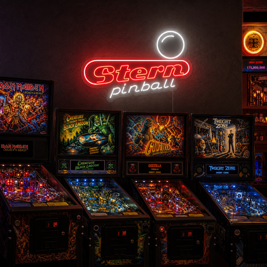 "Stern Pinball" Neonkyltti