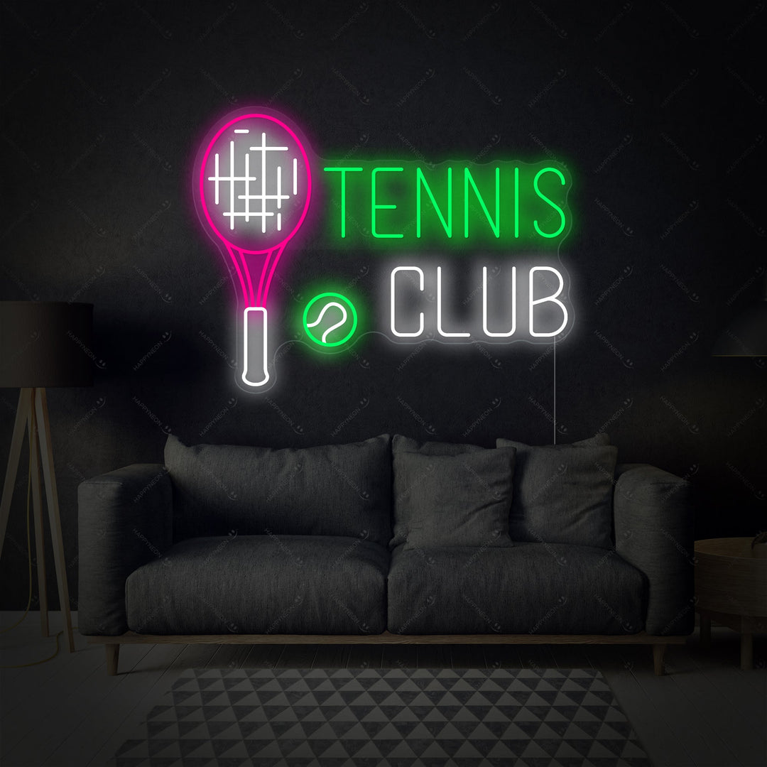 "Tennis Club" Neonkyltti