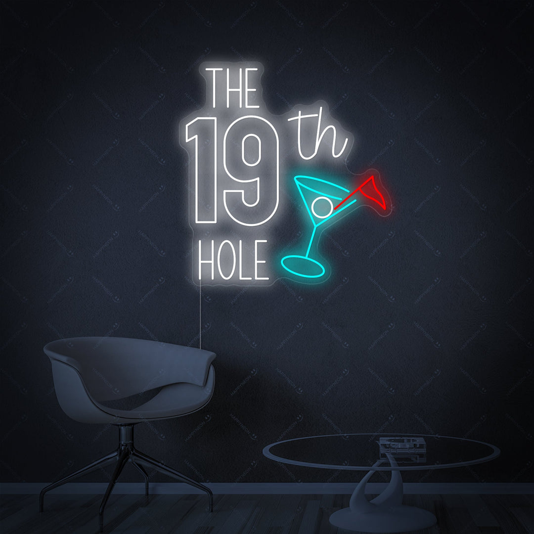 "The 19th Hole Golf" Neonkyltti