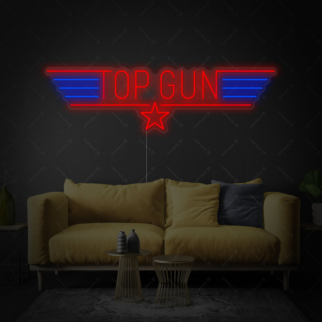 "Top Gun" Neonkyltti