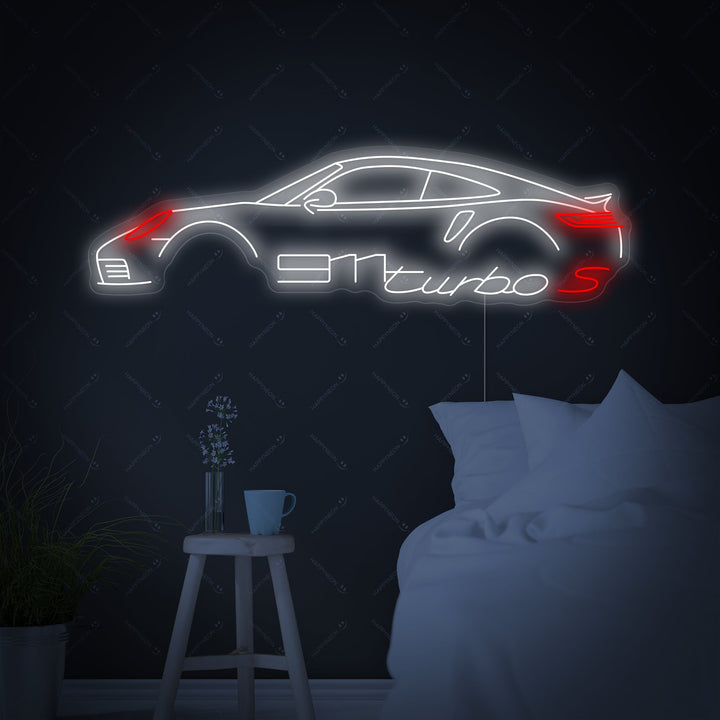 "Turbo S auto" Neonkyltti