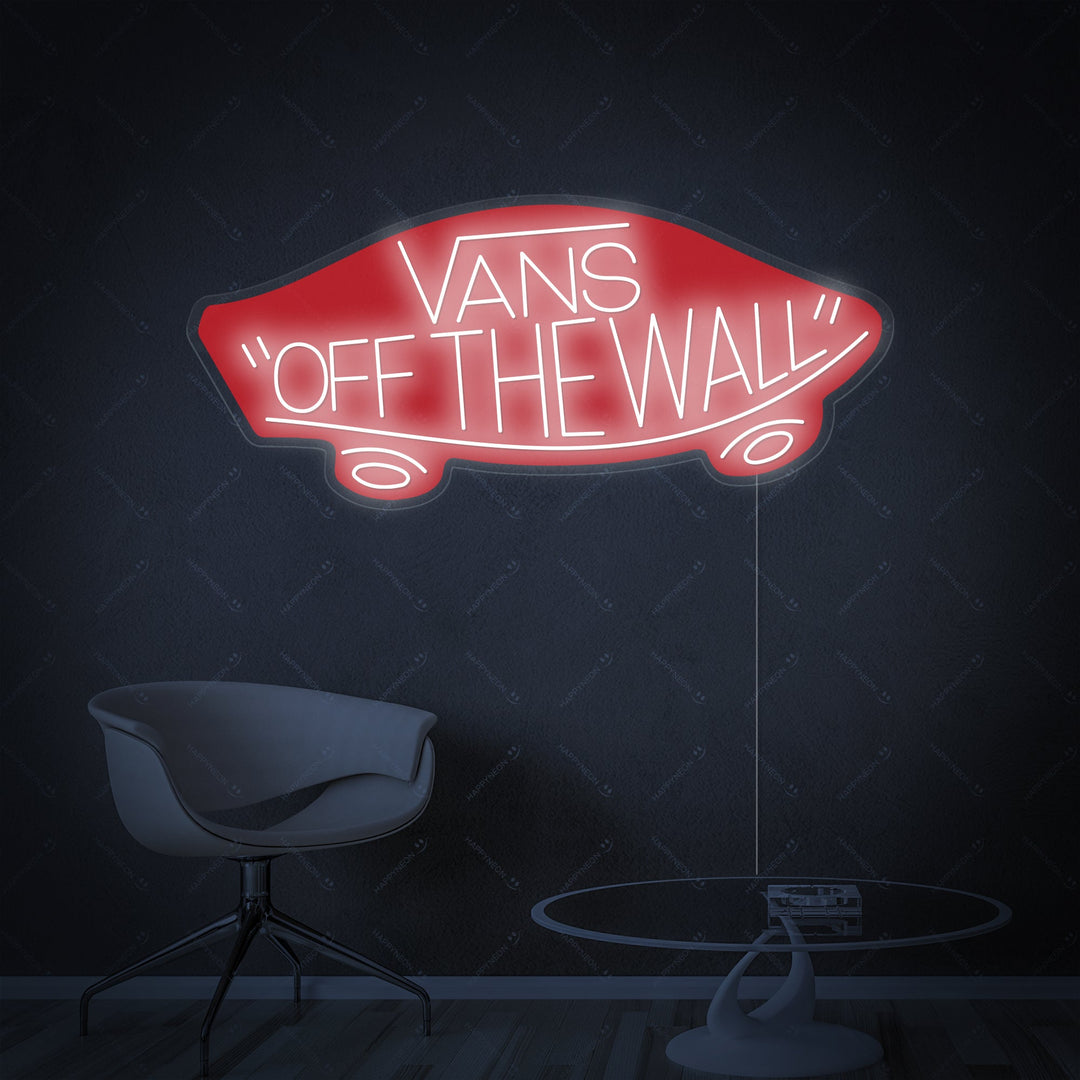 "Vans Off The Wall" Neonkyltti