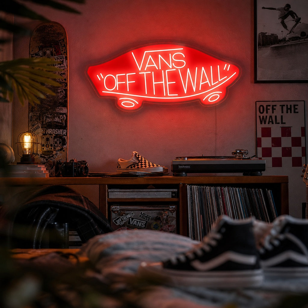 "Vans Off The Wall" Neonkyltti