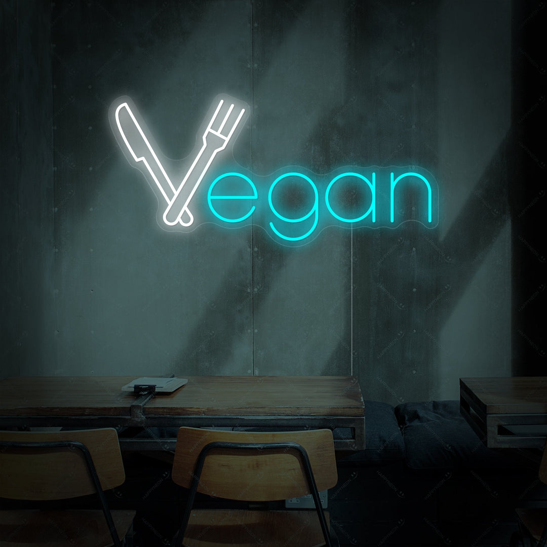 "Vegan" Neonkyltti
