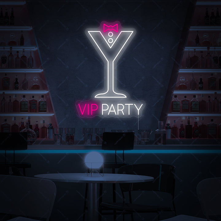 "Vip Party" Neonkyltti