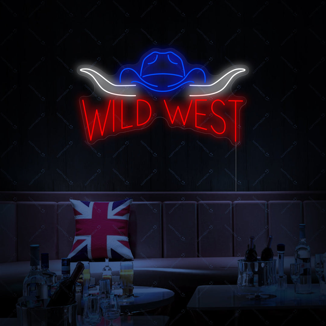 "Wild West" Neonkyltti