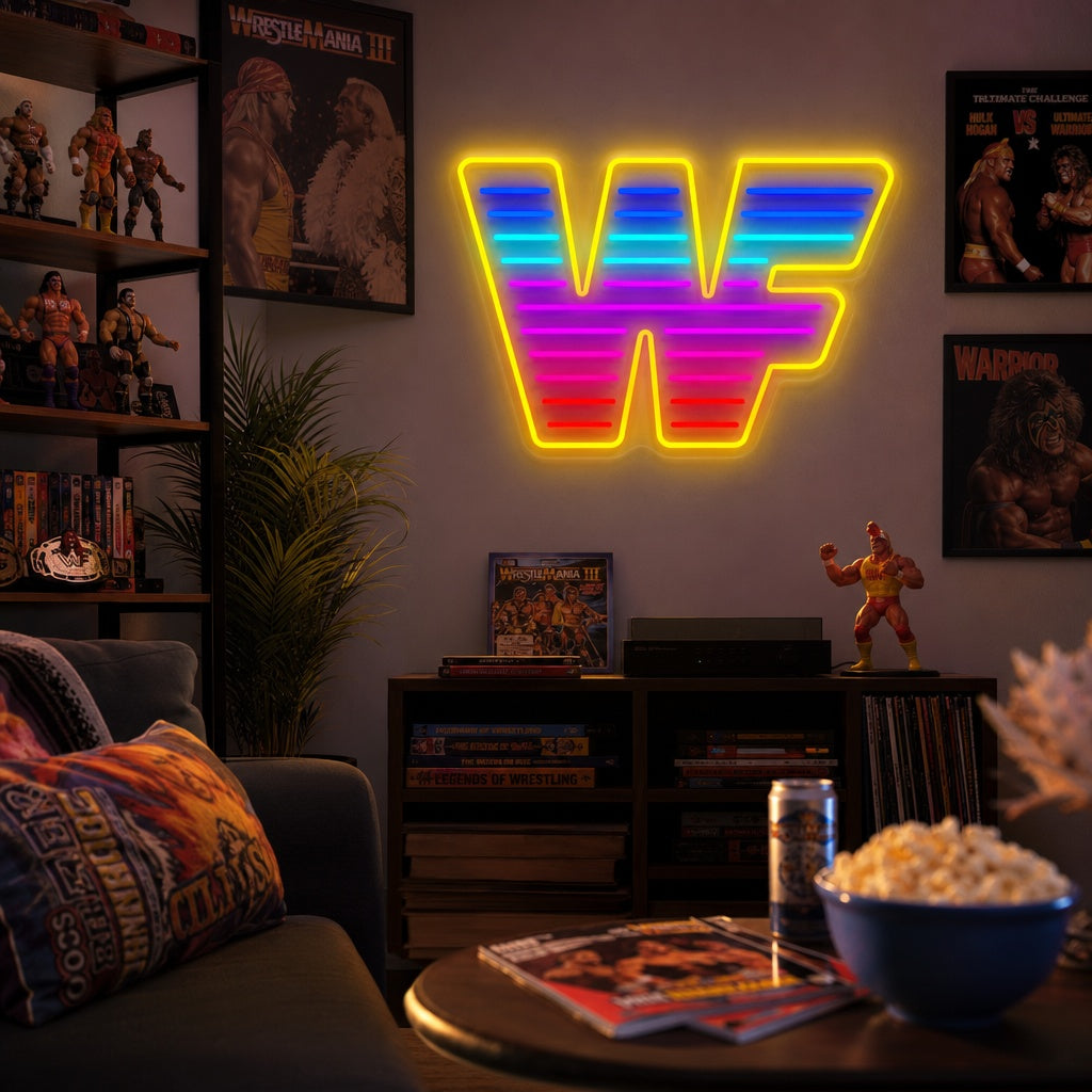 "Wwf Wrestling" Neonkyltti