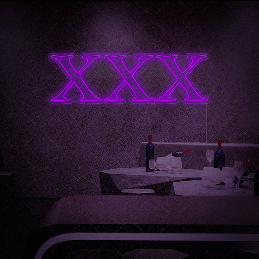 "XXX Adult Sex Shop Logo" Neonkyltti