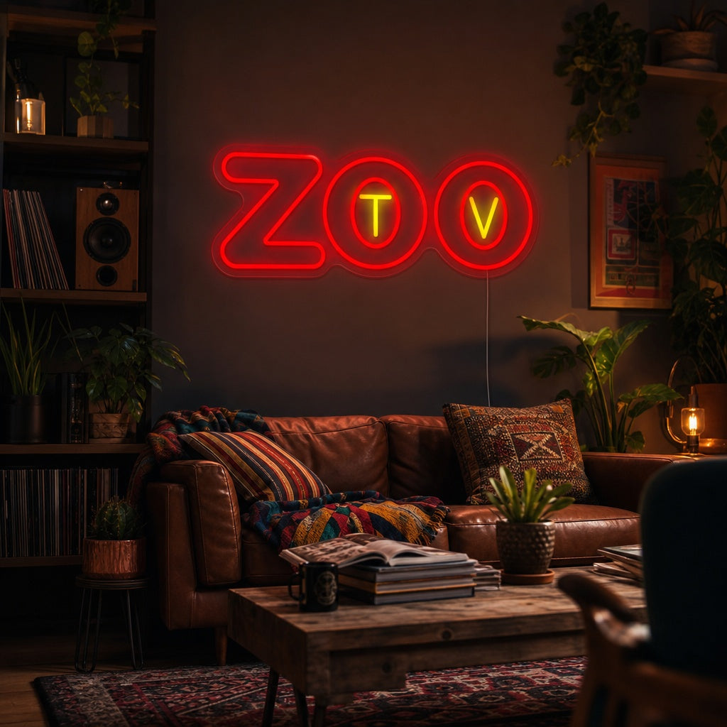 "Zootv" Neonkyltti