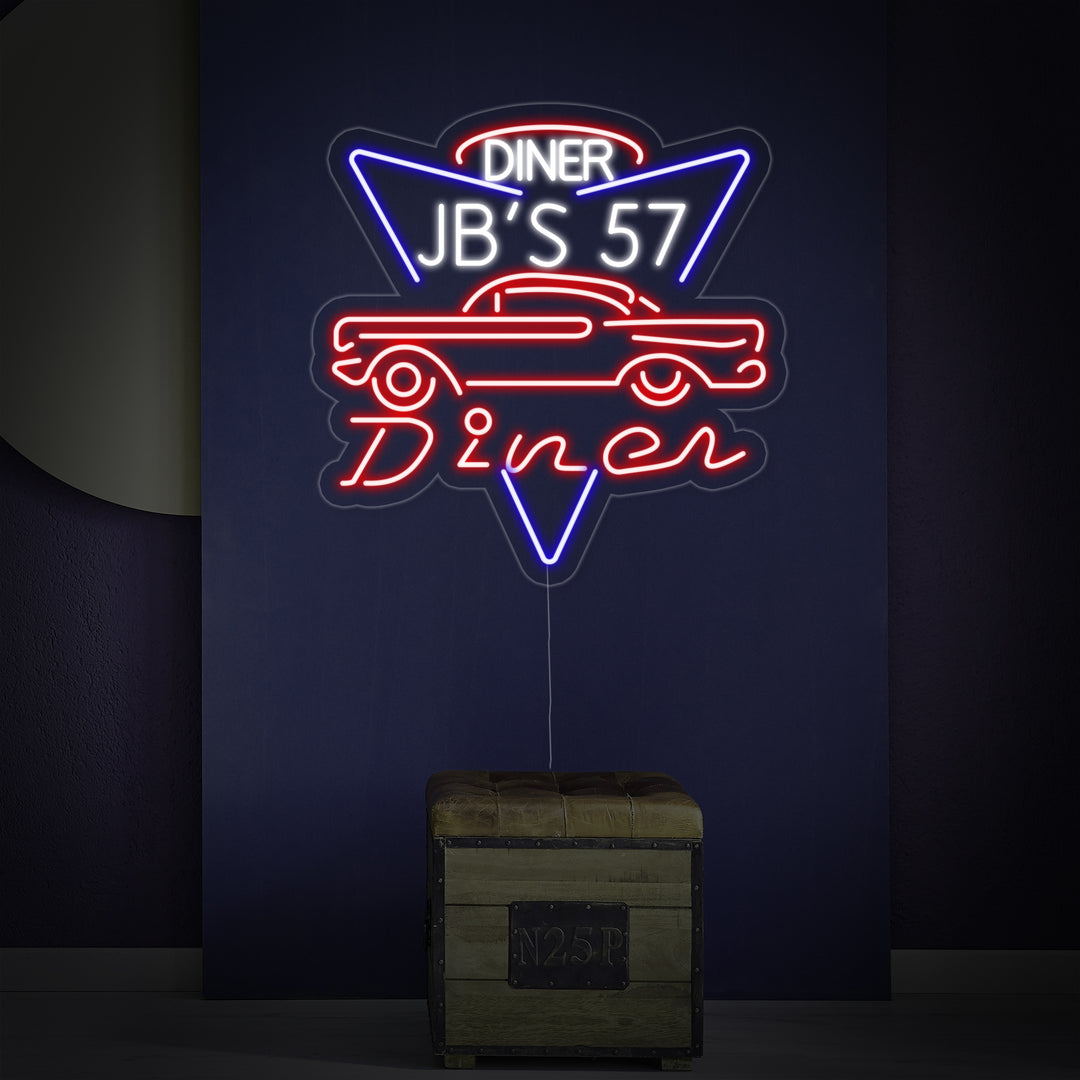 "1957 JBS 57 Diner" Neonkyltti