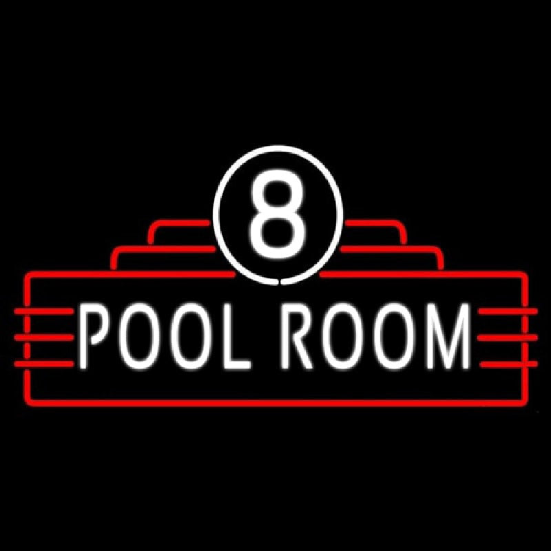 "8 Pool Room" Neonkyltti