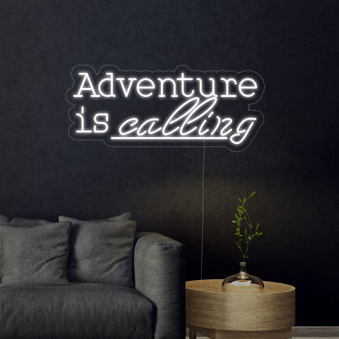"Adventure is Calling" Neonkyltti