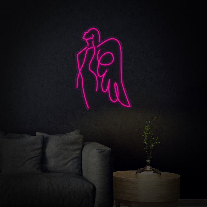 "Enkeli Äiti" Neonkyltti