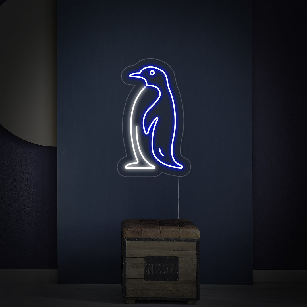 "Antarktinen Pingviini" Neonkyltti