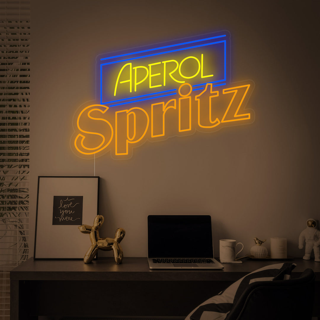 "Aperol Spritz Olutbaari" Neonkyltti