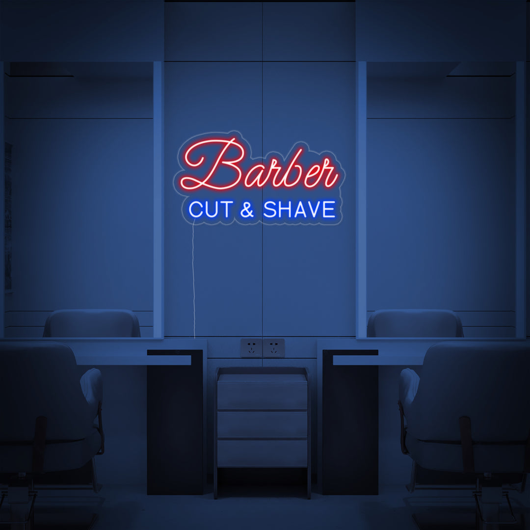 "BARBER Shop" Neonkyltti