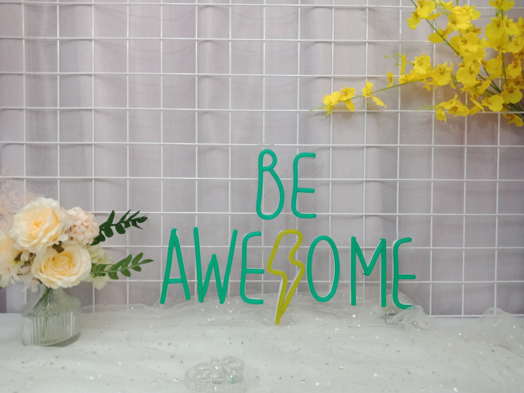 "Be Awesome" Neonkyltti (Varastossa: 3 kpl)