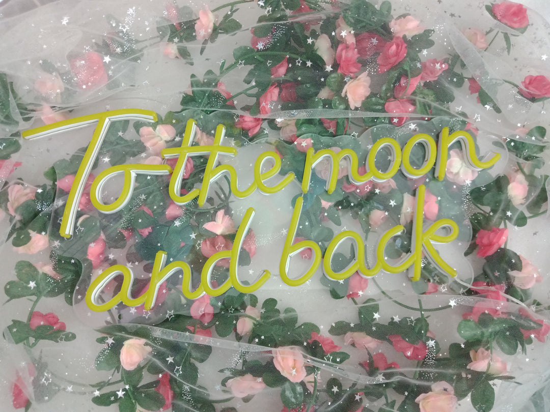 "To The Moon And Back" Neonkyltti (Varastossa: 3 kpl)