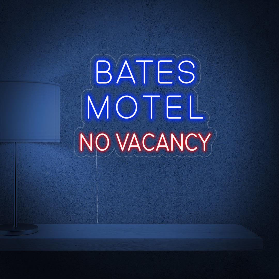 "Bates Motel No Vacancy" Neonkyltti