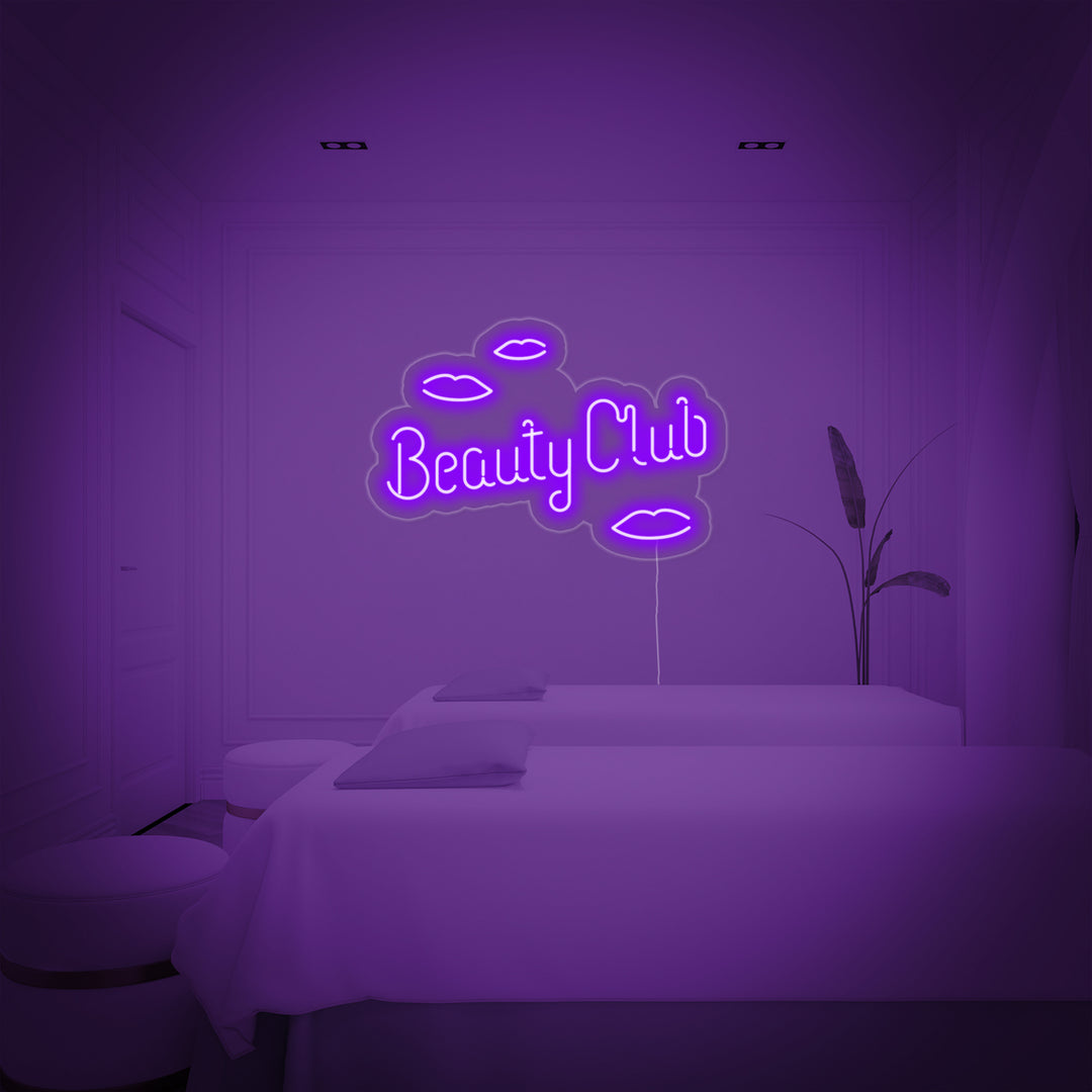 "Beauty Club" Neonkyltti
