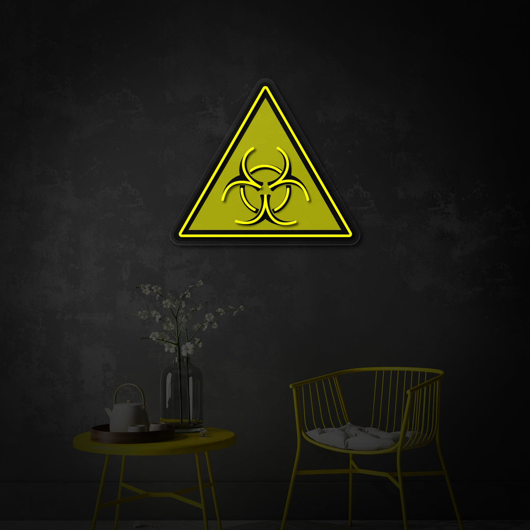 "Biohazard Warning -logo, TV -ohjelma inspiroitu" UV-tulostettu LED-neonkyltti