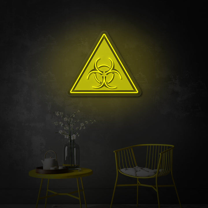 "Biohazard Warning -logo, TV -ohjelma inspiroitu" UV-tulostettu LED-neonkyltti