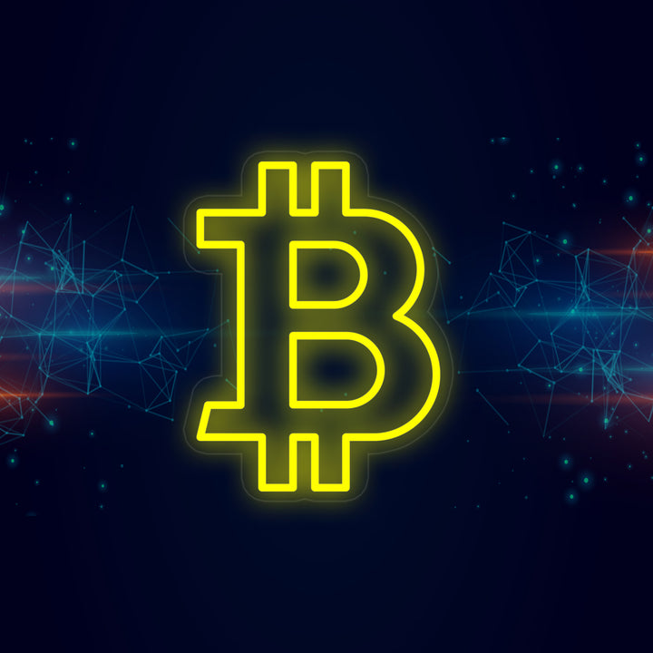 "Bitcoin B" Neonkyltti