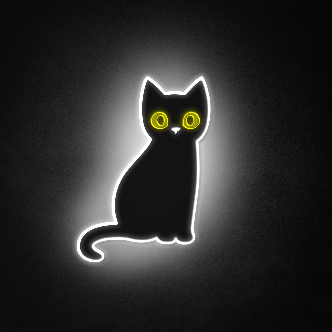 "Musta kissa, Halloween-sisustus" Neon Like