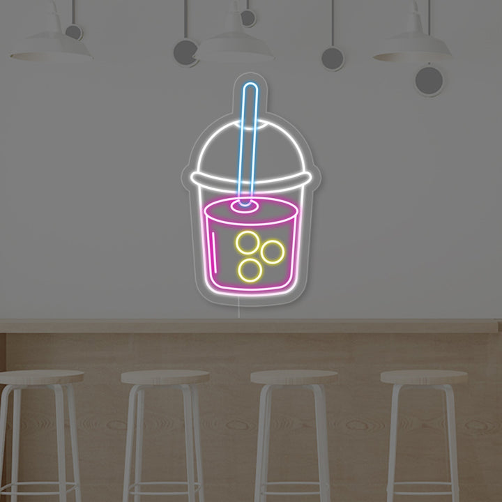 "Boba Tee Kuppi" Neonkyltti