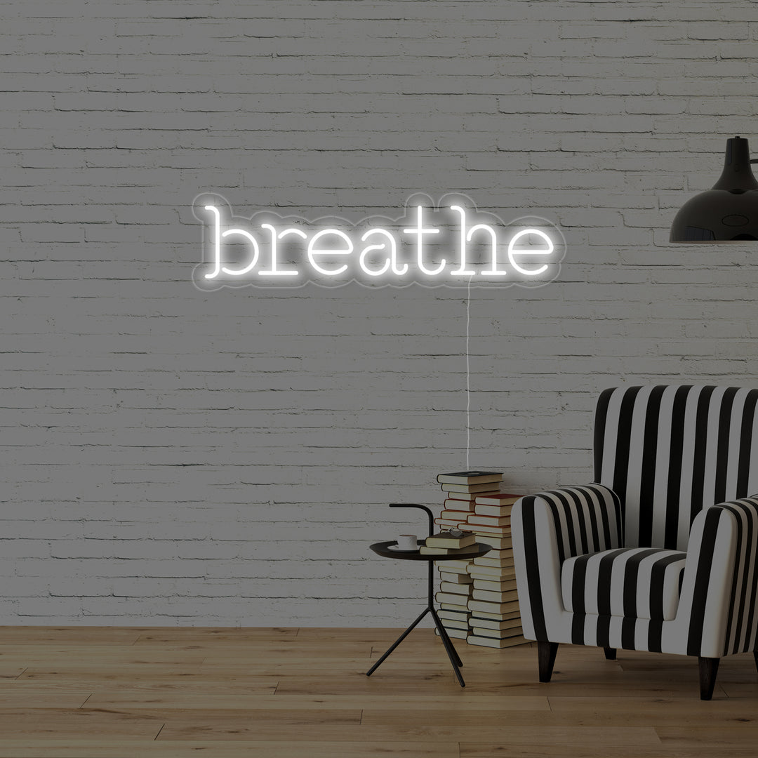 "Breathe" Neonkyltti