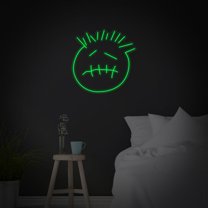 "Cactus Jackin Kasvot" Neonkyltti