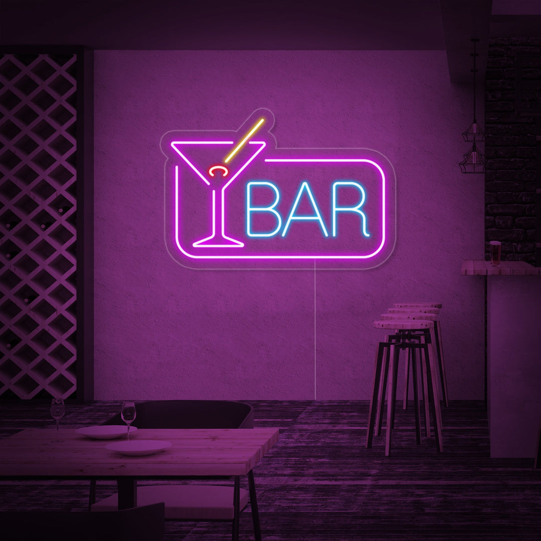 "Cocktail Bar" Neonkyltti