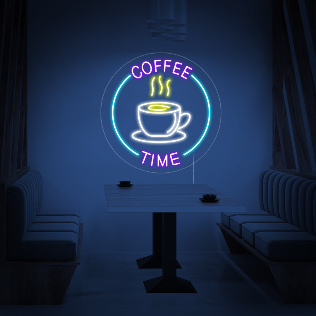 "Coffee Time" Neonkyltti