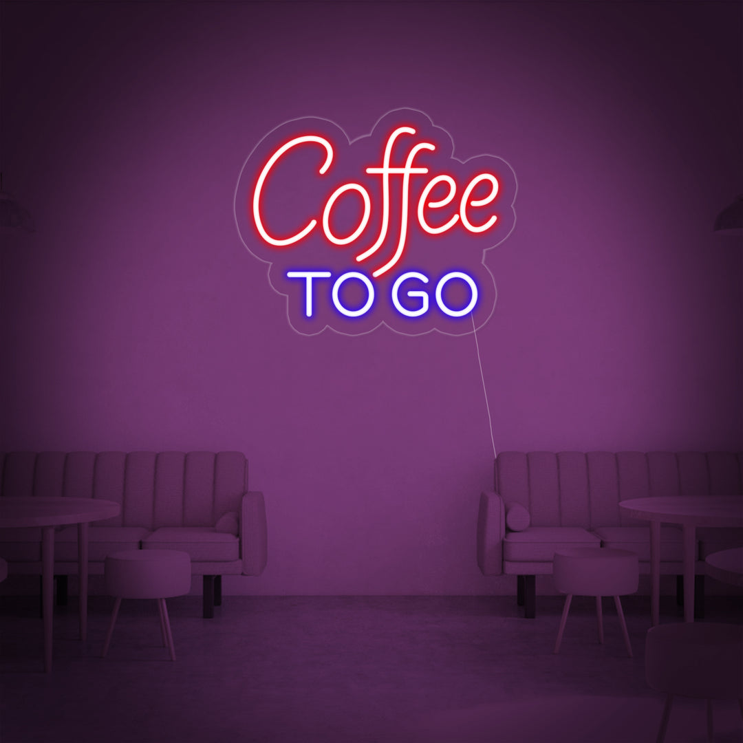 "Coffee To Go" Neonkyltti