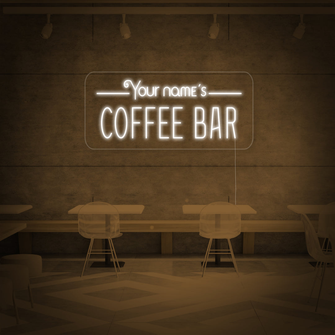 "Your Name's Coffee Bar" Neonkyltti