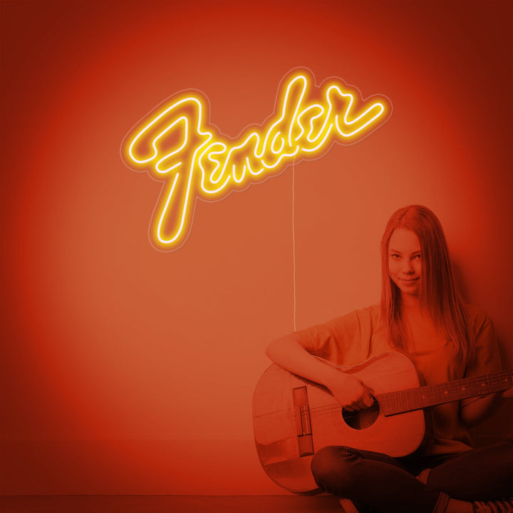 "Fender" Neonkyltti