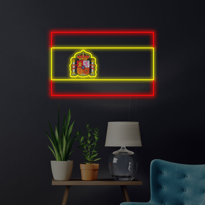 "Espanja Lippu" Neonkyltti