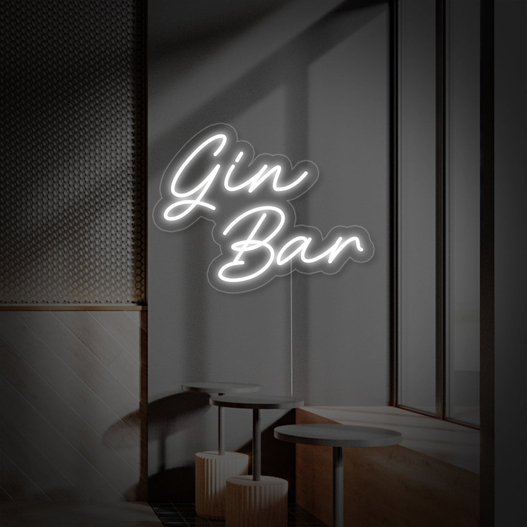 "Gin Bar" Neonkyltti