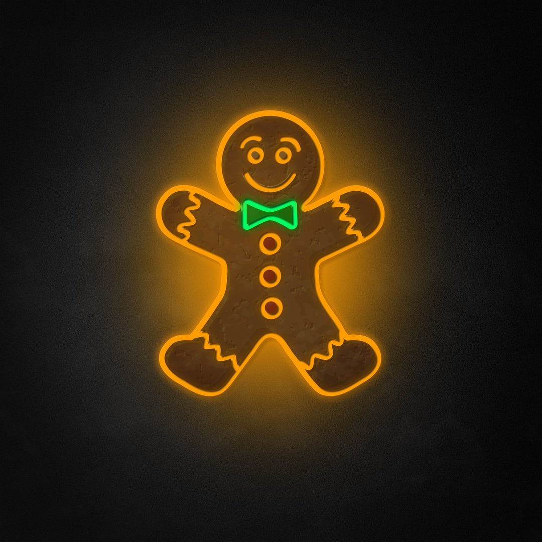 "Piparkakkumiehen eväste, lomakoriste" Neon Like