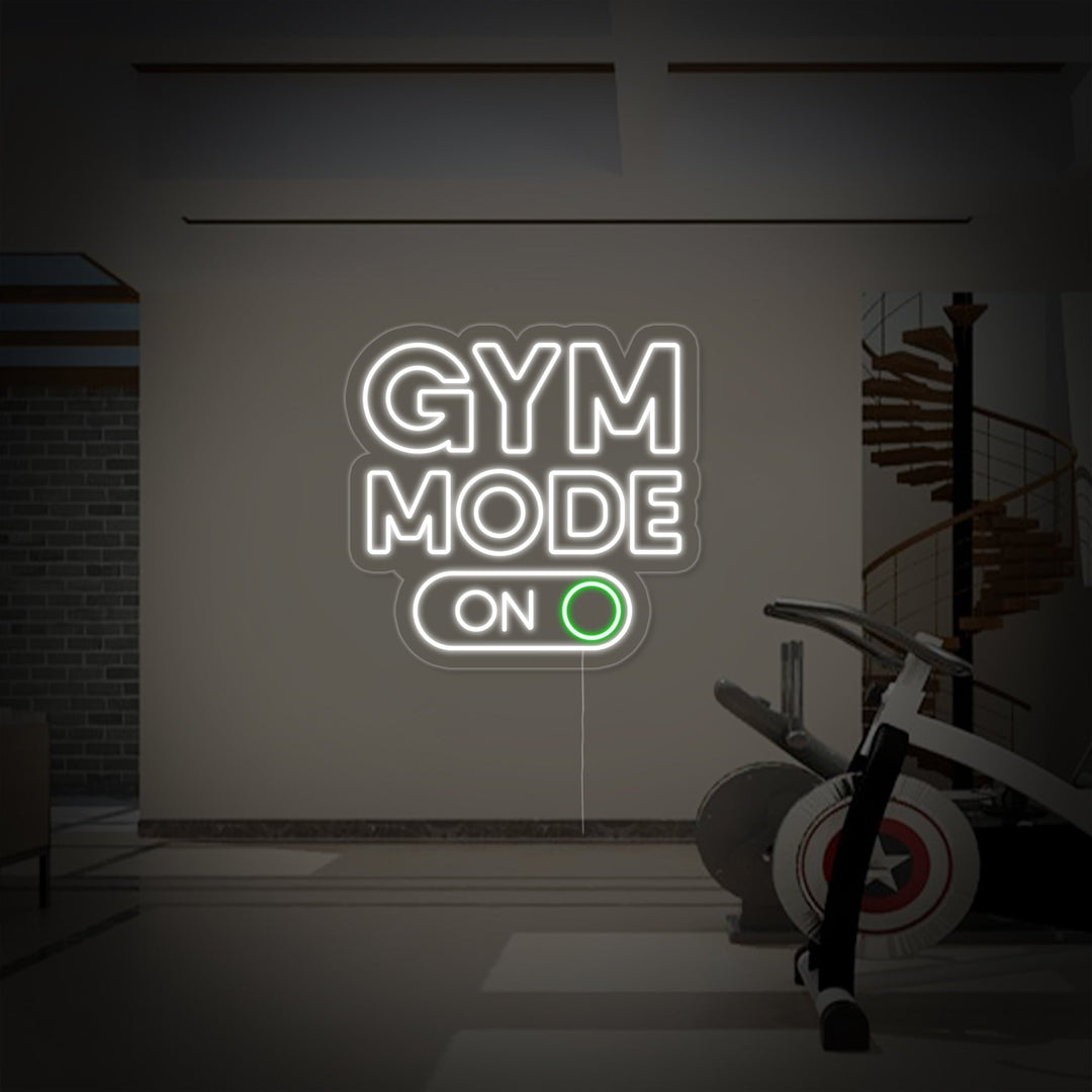 "Gym Mode On" Neonkyltti