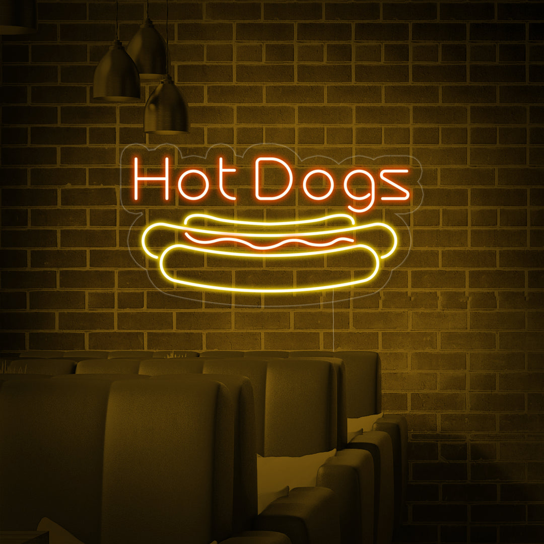 "Hot Dogs" Neonkyltti