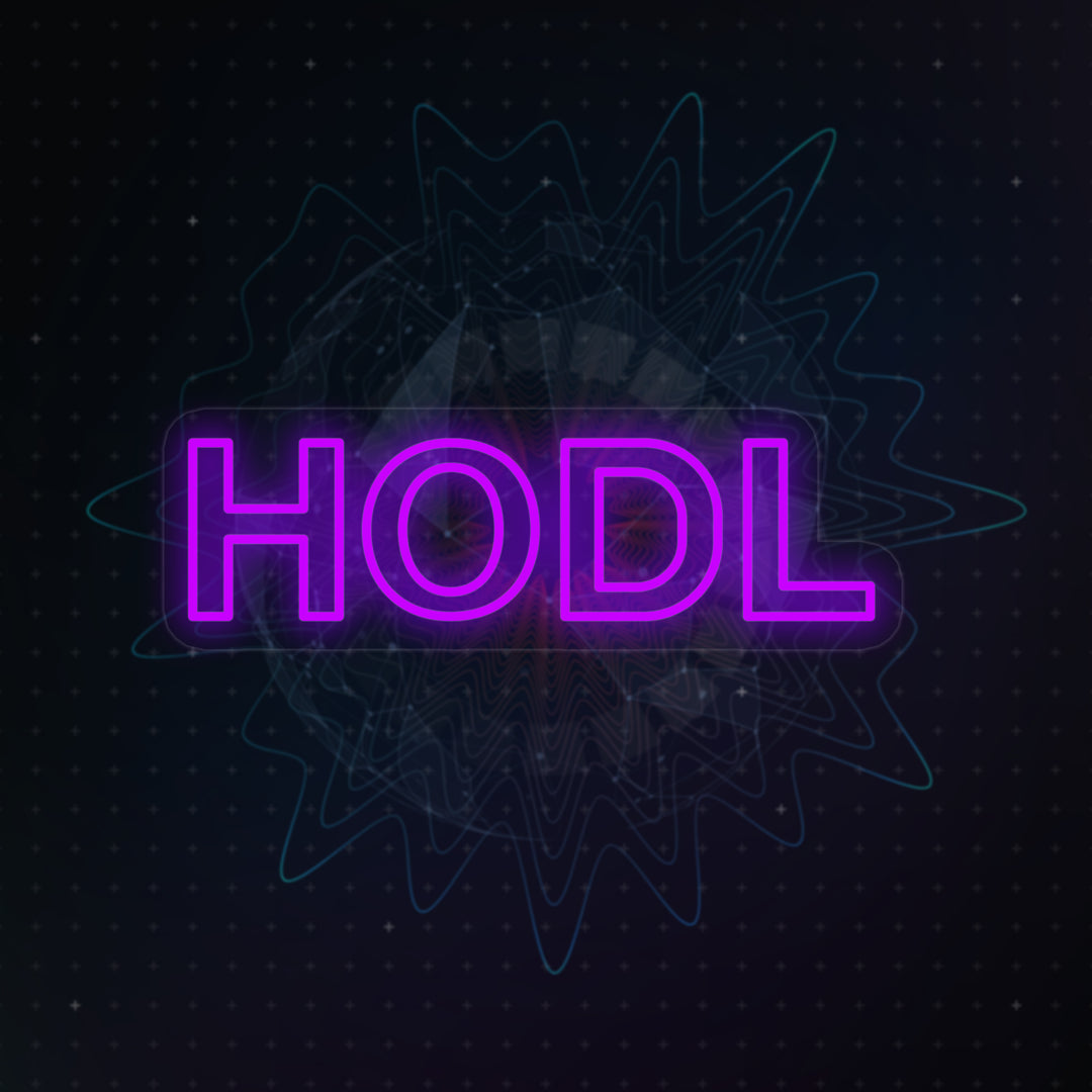 "Hodl Kryptovaluutta" Neonkyltti