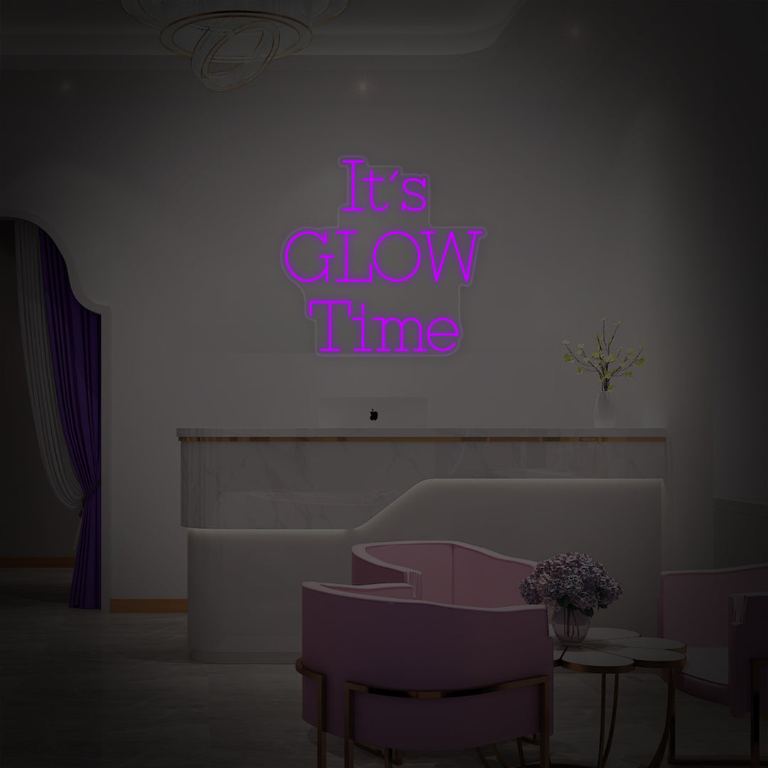 "Its Glow Time" Neonkyltti