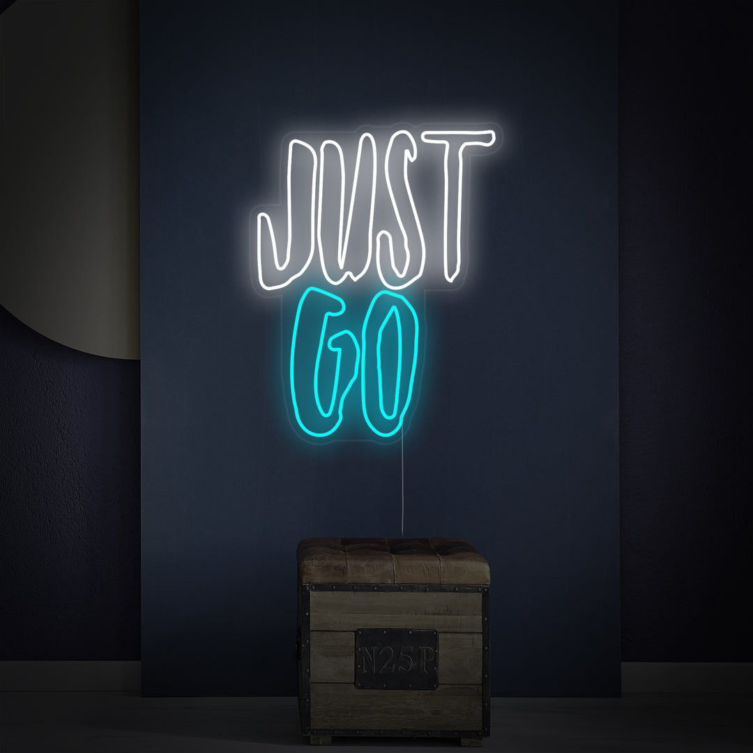 "Just Go" Neonkyltti