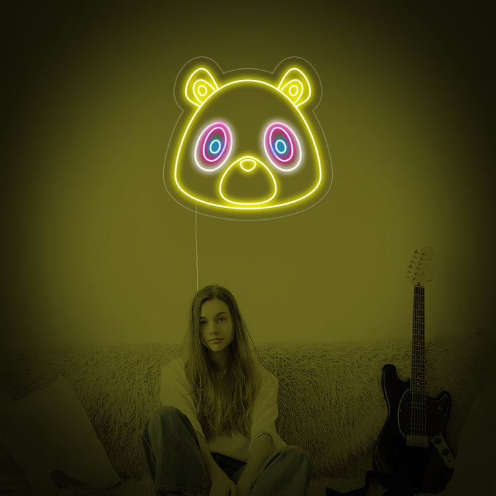 "Graduation Bear" Neonkyltti